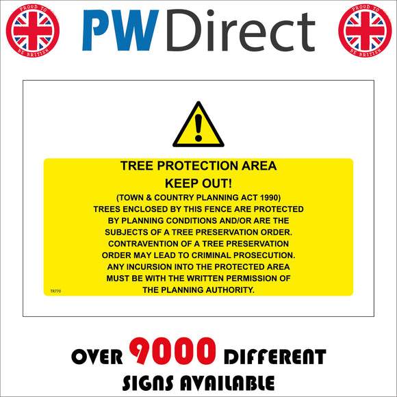 TR770 Tree Protection Area Keep Out TPO Preservation