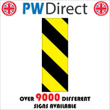 TR784 Chevron Black Yellow Road Safety Caution
