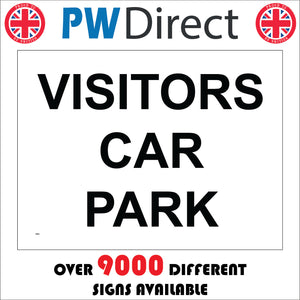 VE033 Visitors Car Park Sign