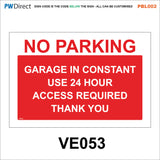 PBL002 Keep Off Drive No Parking Clear Access Grass Man Made