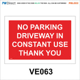 PBL002 Keep Off Drive No Parking Clear Access Grass Man Made