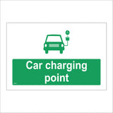 VE229 Car Charging Point Sign with Car Plug & Socket