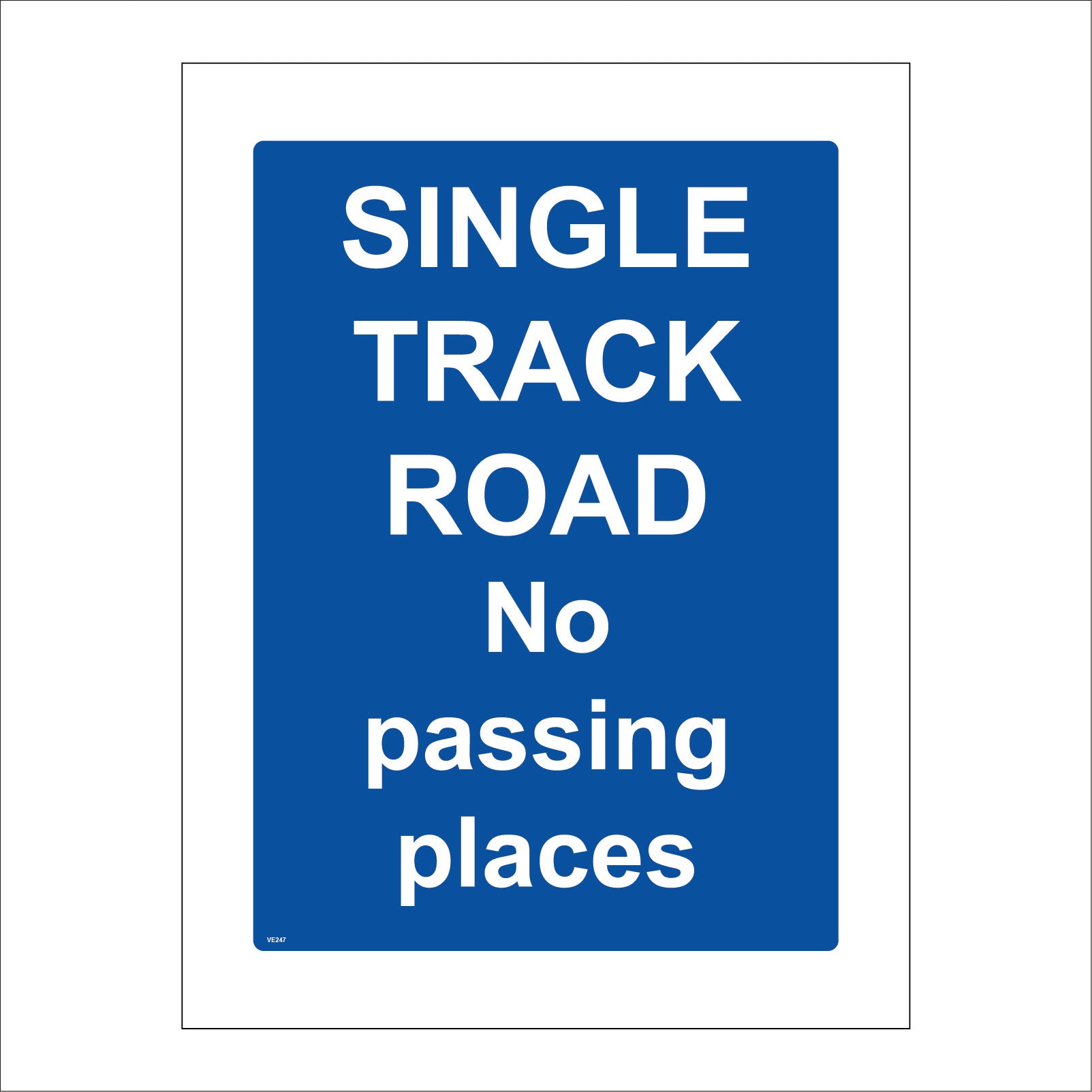 No Passing Sign RM6 1C – NO OVERTAKING OR PASSING – Traffic