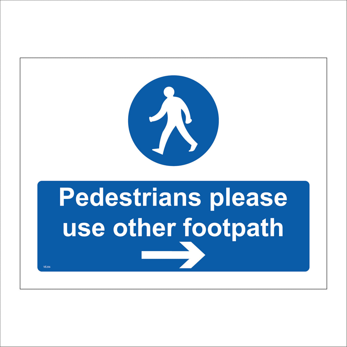 Pedestrians Please Use Other Footpath Right Arrow – PWDirect