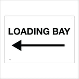 VE266 Loading Bay Left Arrow Direction Goods In Warehouse