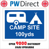 VE289 Camp Site 100yds Blue Caravan Tent