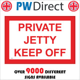 VE314 Private Jetty Keep Off Boat Marina Pier Towpath