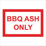 VE327 BBQ Ash Only Recycling Bin Rubbish Skip Recycle Picnic Park