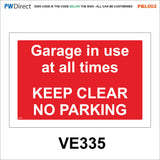 PBL002 Keep Off Drive No Parking Clear Access Grass Man Made