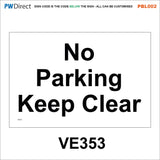 PBL002 Keep Off Drive No Parking Clear Access Grass Man Made