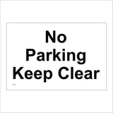 VE353 No Parking Keep Clear Access Private Driveway