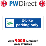 VE356 Ebike Parking Only E Bike Cycle Electric Plug In Socket
