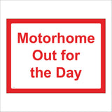 VE375 Motorhome Out For The Day Camper Caravan