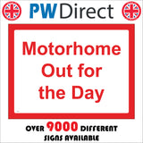 VE375 Motorhome Out For The Day Camper Caravan