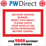 VE394 Delivery Drivers Beware Nosey Cats About