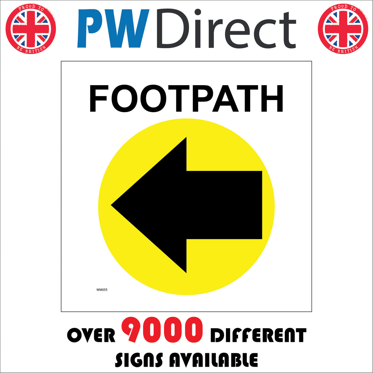 Footpath Left Arrow Route Direction – PWDirect