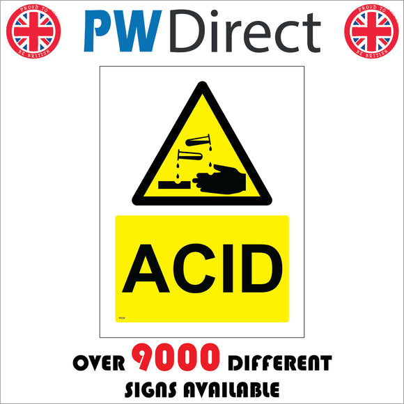 WS028 Acid Sign with Triangle Hands Acid