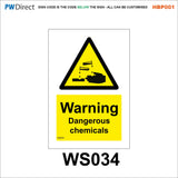 HBP001 Coshh Biological Hazard Highly Flammable LPG Harmful Gas Signs