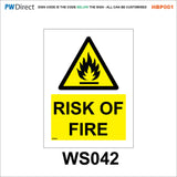 HBP001 Coshh Biological Hazard Highly Flammable LPG Harmful Gas Signs