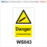 HBP001 Coshh Biological Hazard Highly Flammable LPG Harmful Gas Signs