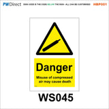 HBP001 Coshh Biological Hazard Highly Flammable LPG Harmful Gas Signs