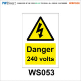 AWBP006 Custom Sign Made To Order High Voltage E-Bike Electric Vehicle