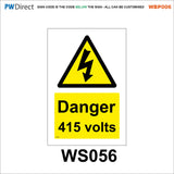 AWBP006 Custom Sign Made To Order High Voltage E-Bike Electric Vehicle