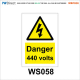AWBP006 Custom Sign Made To Order High Voltage E-Bike Electric Vehicle