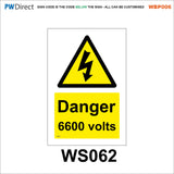 AWBP006 Custom Sign Made To Order High Voltage E-Bike Electric Vehicle