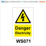 AWBP006 Custom Sign Made To Order High Voltage E-Bike Electric Vehicle