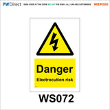 AWBP006 Custom Sign Made To Order High Voltage E-Bike Electric Vehicle