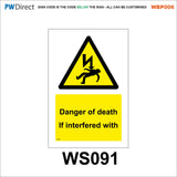AWBP006 Custom Sign Made To Order High Voltage E-Bike Electric Vehicle
