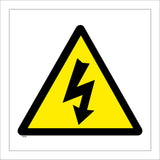WS098 Electric Shock Sign with Triangle Lightning Arrow