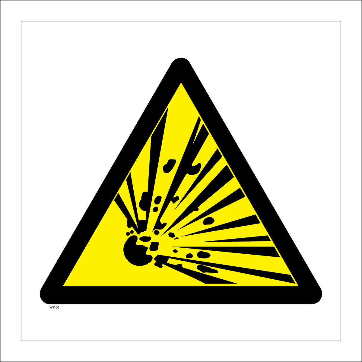 WS100 Explosive Sign with Triangle Explosion – PWDirect