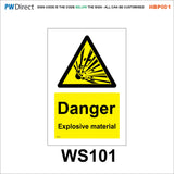 HBP001 Coshh Biological Hazard Highly Flammable LPG Harmful Gas Signs