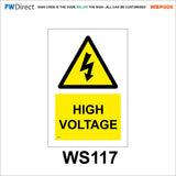 AWBP006 Custom Sign Made To Order High Voltage E-Bike Electric Vehicle