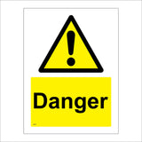 WS141 Danger Sign with Triangle Exclamation Mark