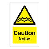 WS173 Caution Noise Sign with Triangle Head Fingers In Ears