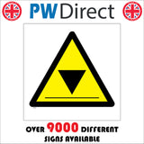 WS181 Low Headroom Sign with Triangle Upside Down Triangle