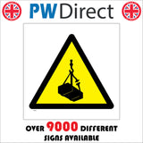 WS183 Overhead Load Sign with Triangle Crate Hook