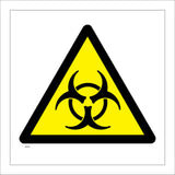 WS185 Biohazard Sign with Triangle Biohazard