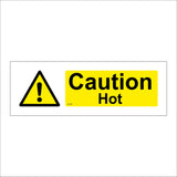 WS190 Caution Hot Sign with Triangle Exclamation Mark