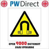 WS208 Magnetic Field Sign with Triangle Magnet