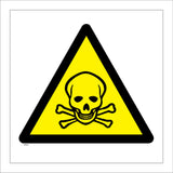 WS209 Toxic Sign with Triangle Skull &Cross Bones
