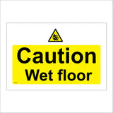 WS222 Caution Wet Floor Sign with Triangle Body Falling