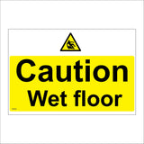 WS222 Caution Wet Floor Sign with Triangle Body Falling