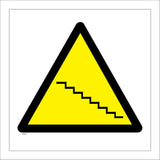WS229 Stairs Sign with Triangle Stairs