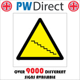 WS229 Stairs Sign with Triangle Stairs