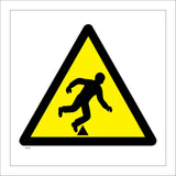 WS230 Trip Hazard Step Sign with Triangle Body Falling