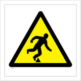 WS230 Trip Hazard Step Sign with Triangle Body Falling